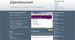 Desktop Screenshot of jopendocument.org
