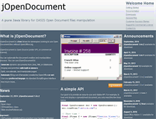 Tablet Screenshot of jopendocument.org